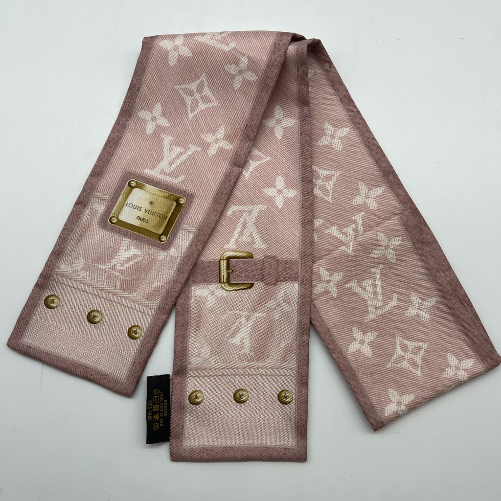 Lv Silk Scarf Twilly
